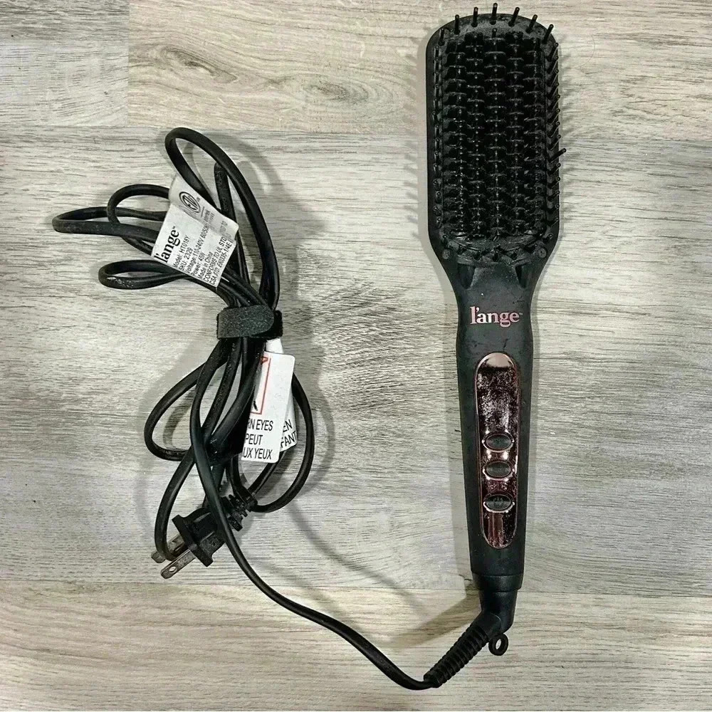L'ange Le Vite Hairbrush Hair Straightener Swivel Cord Fast Heat Styling Tool
